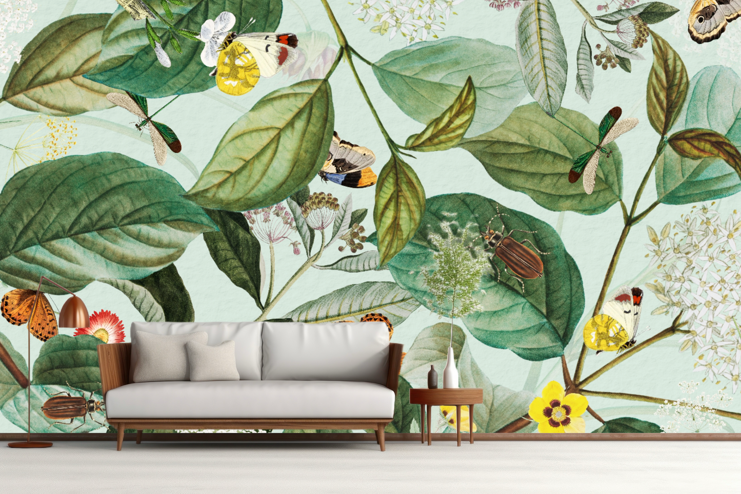 Wallpaper Bloom mint background