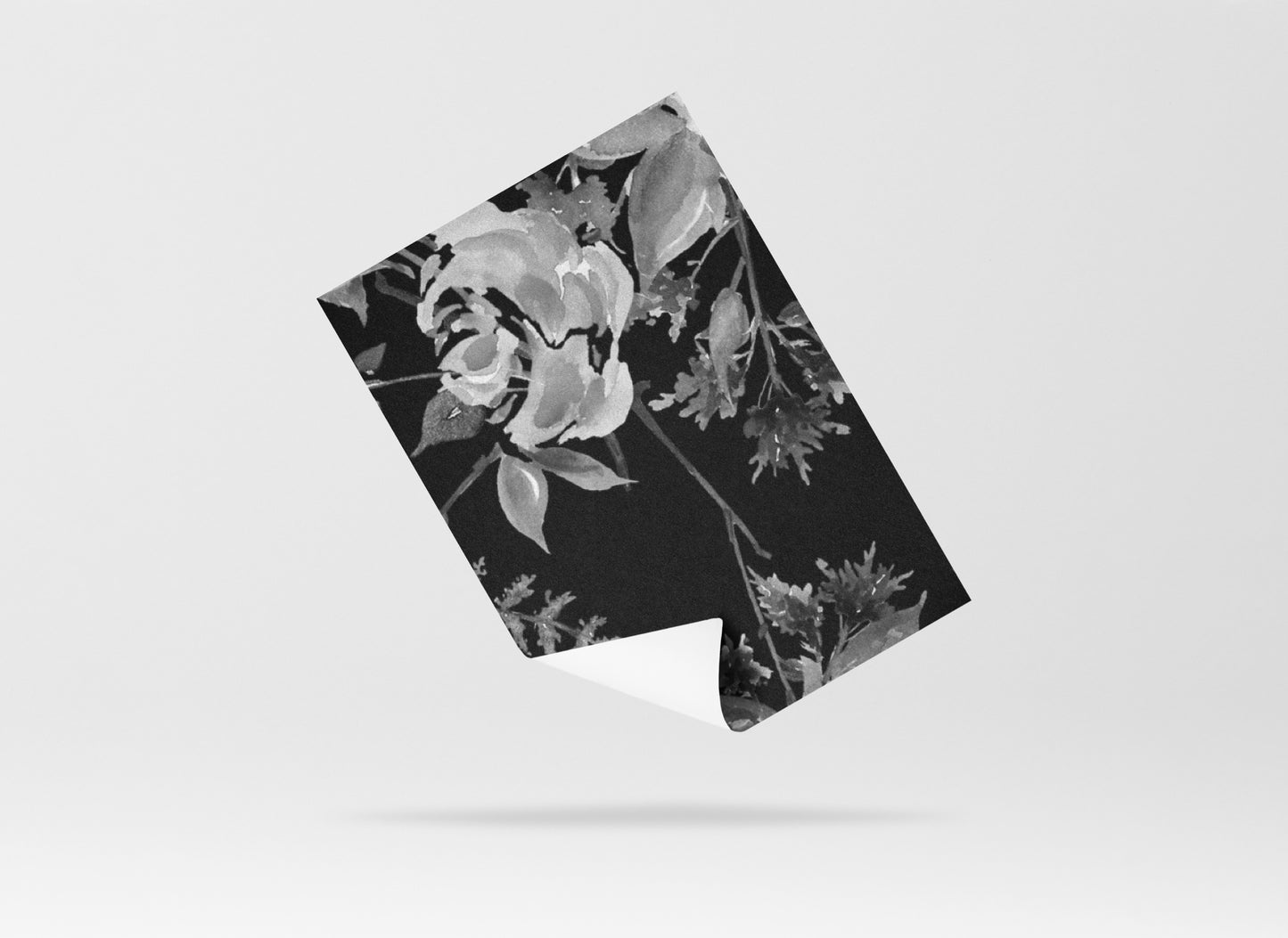 Wallpaper Black Floral