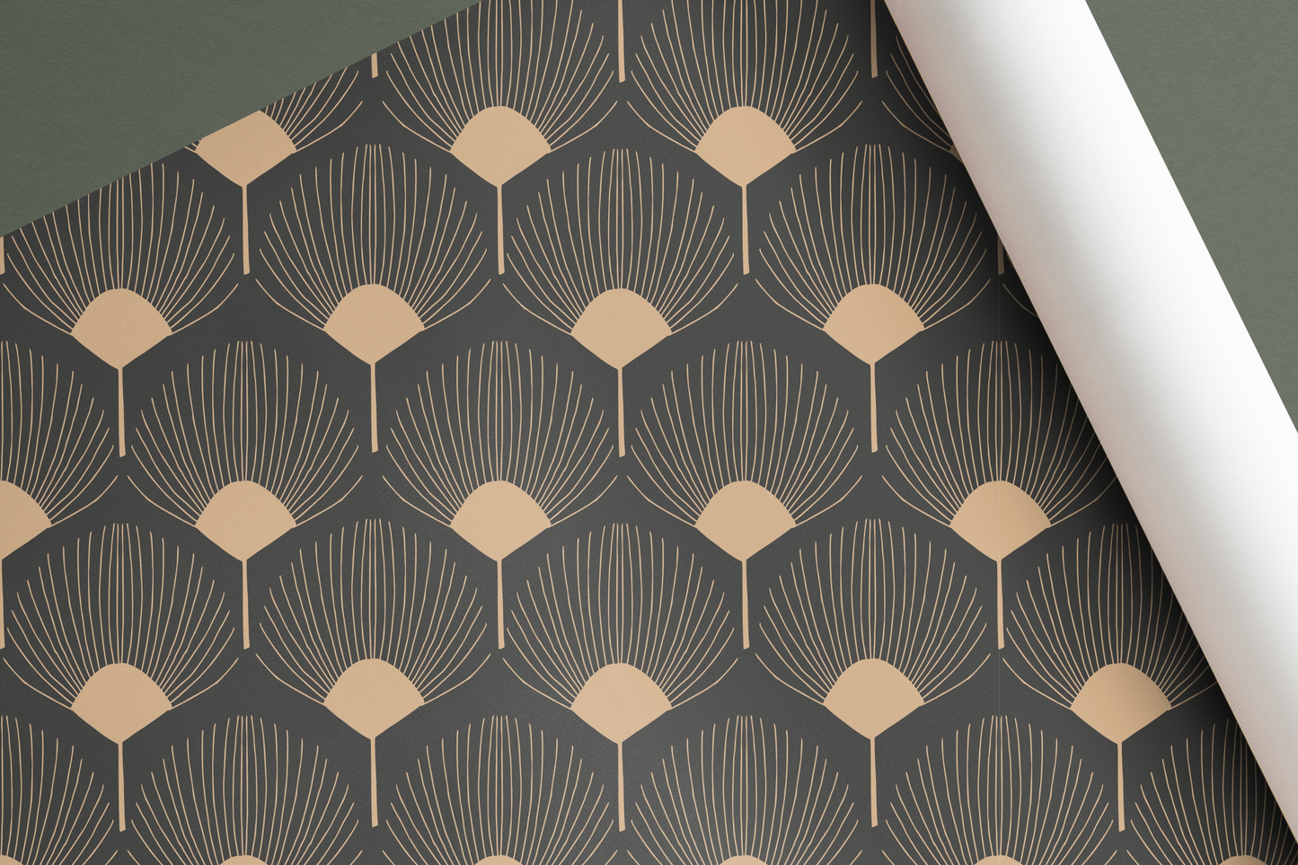 Panelled Wallpaper Royal Fan