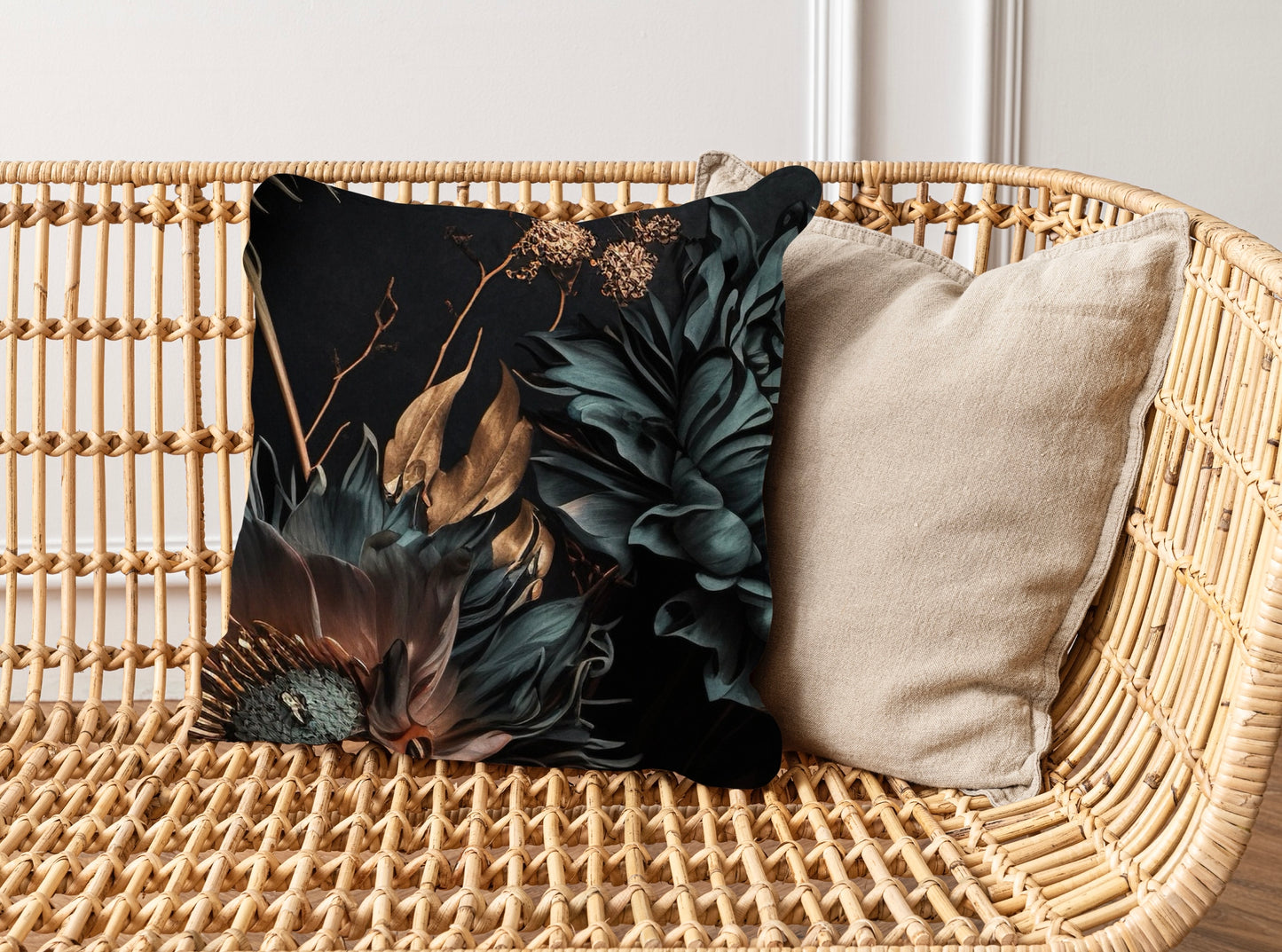 Scatter Cushion Golden Fine Floral