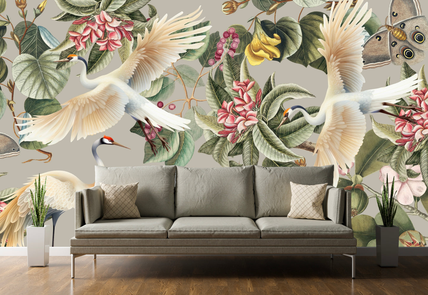 Wallpaper Feasting Birds