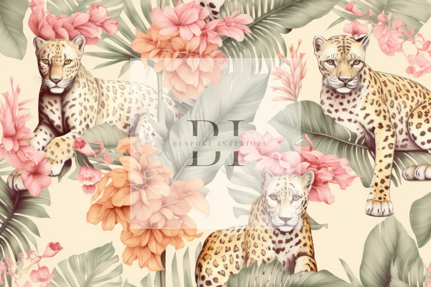 Wallpaper leopard dance