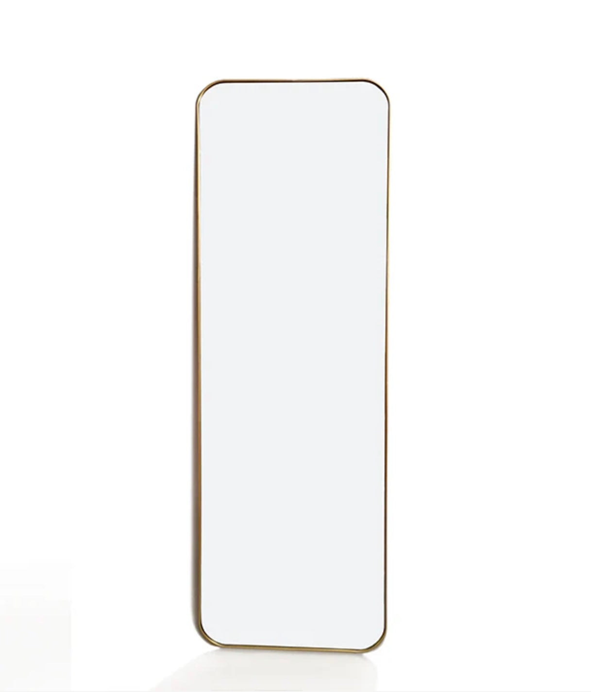 Siberia Full Length Rounded Rect Gold Mirror