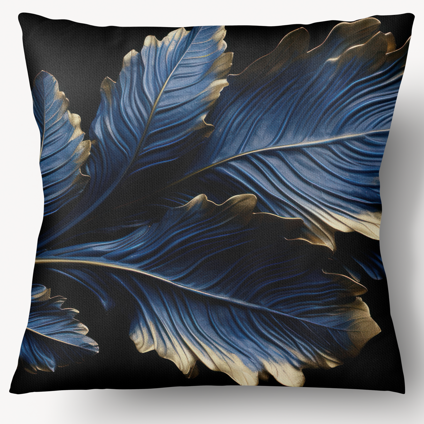 Scatter Cushion Deep Blue/crusted gold