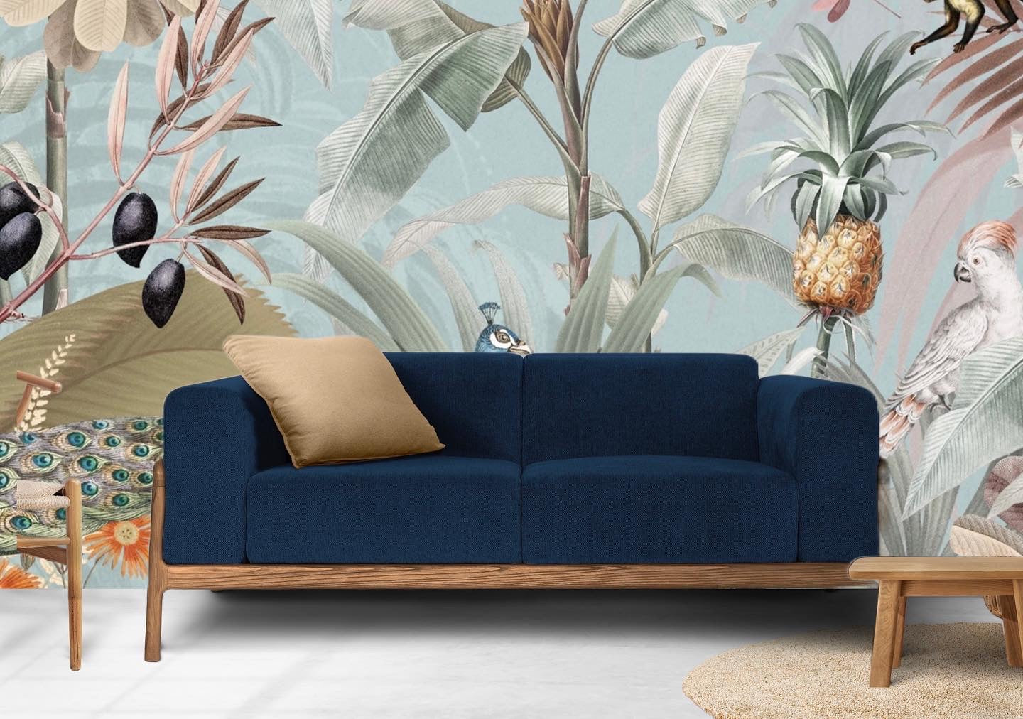 Buddha & Feathers Peaceful Customised Wallpaper – Myindianthings