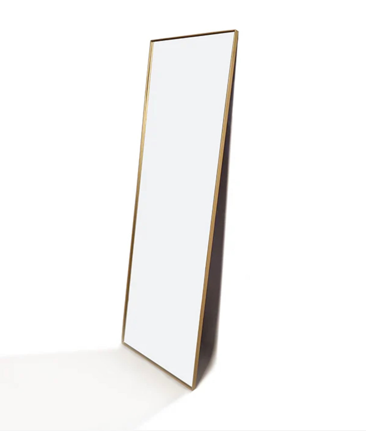 Savoy Full Length Rect Gold Mirror