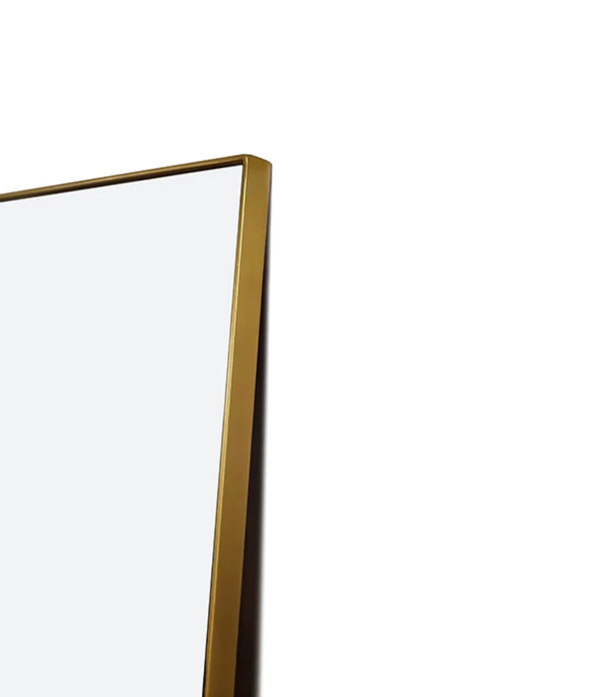 Savoy Full Length Rect Gold Mirror