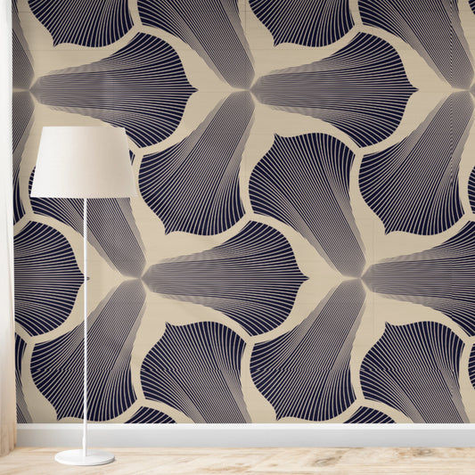 Panelled Wallpaper Petals