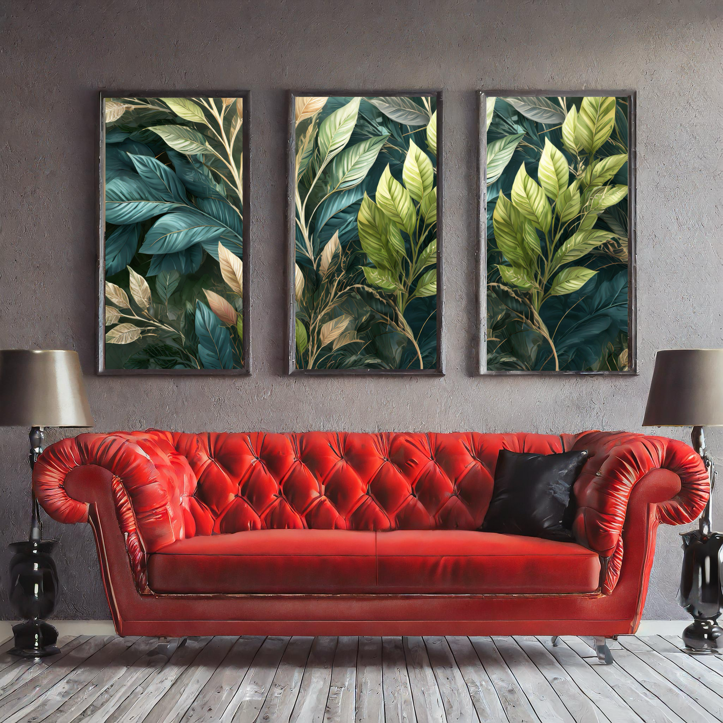 Wall Art set of 3 Foliage Fantasy