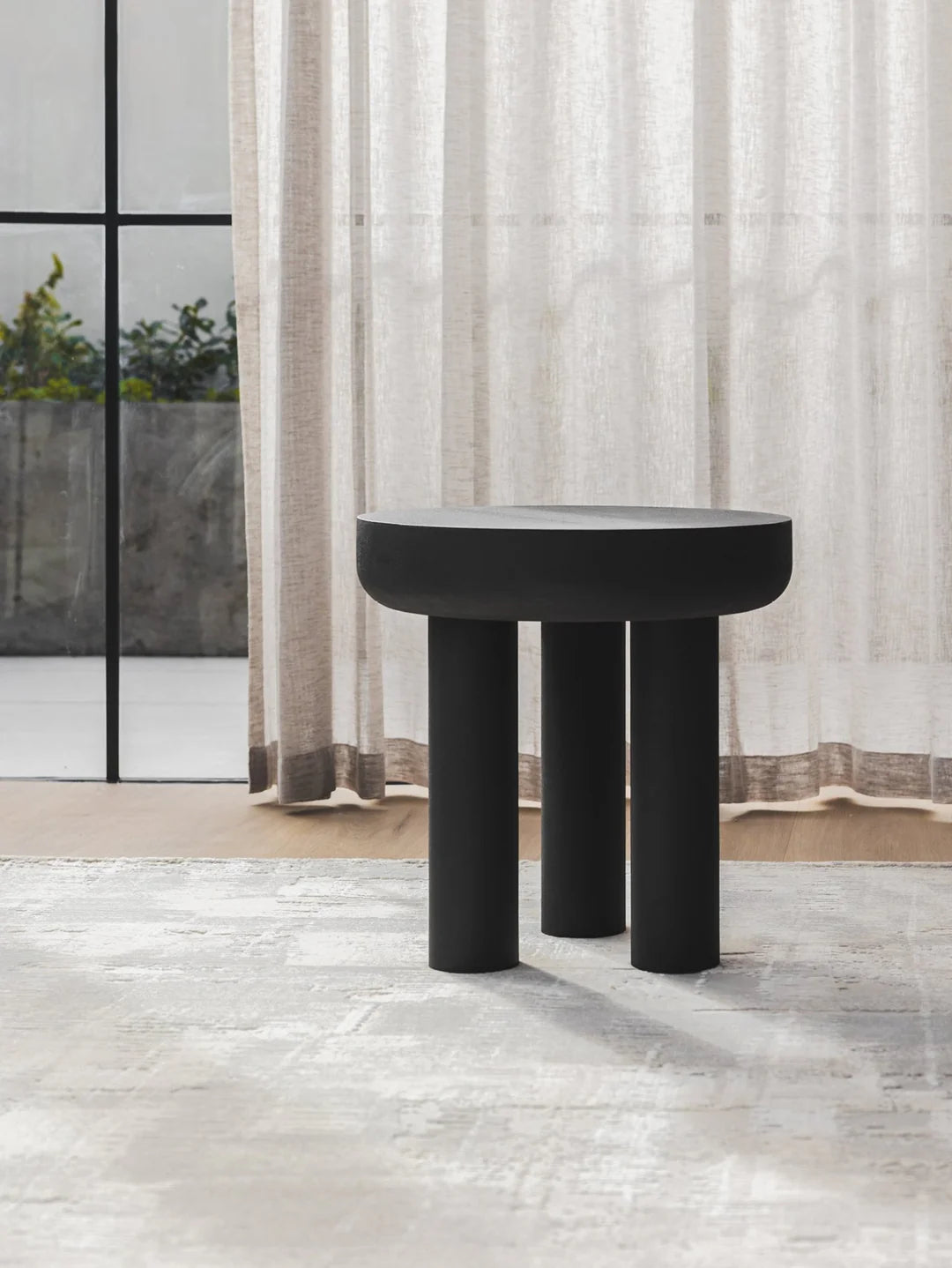 Opulent Side Table in Midnight