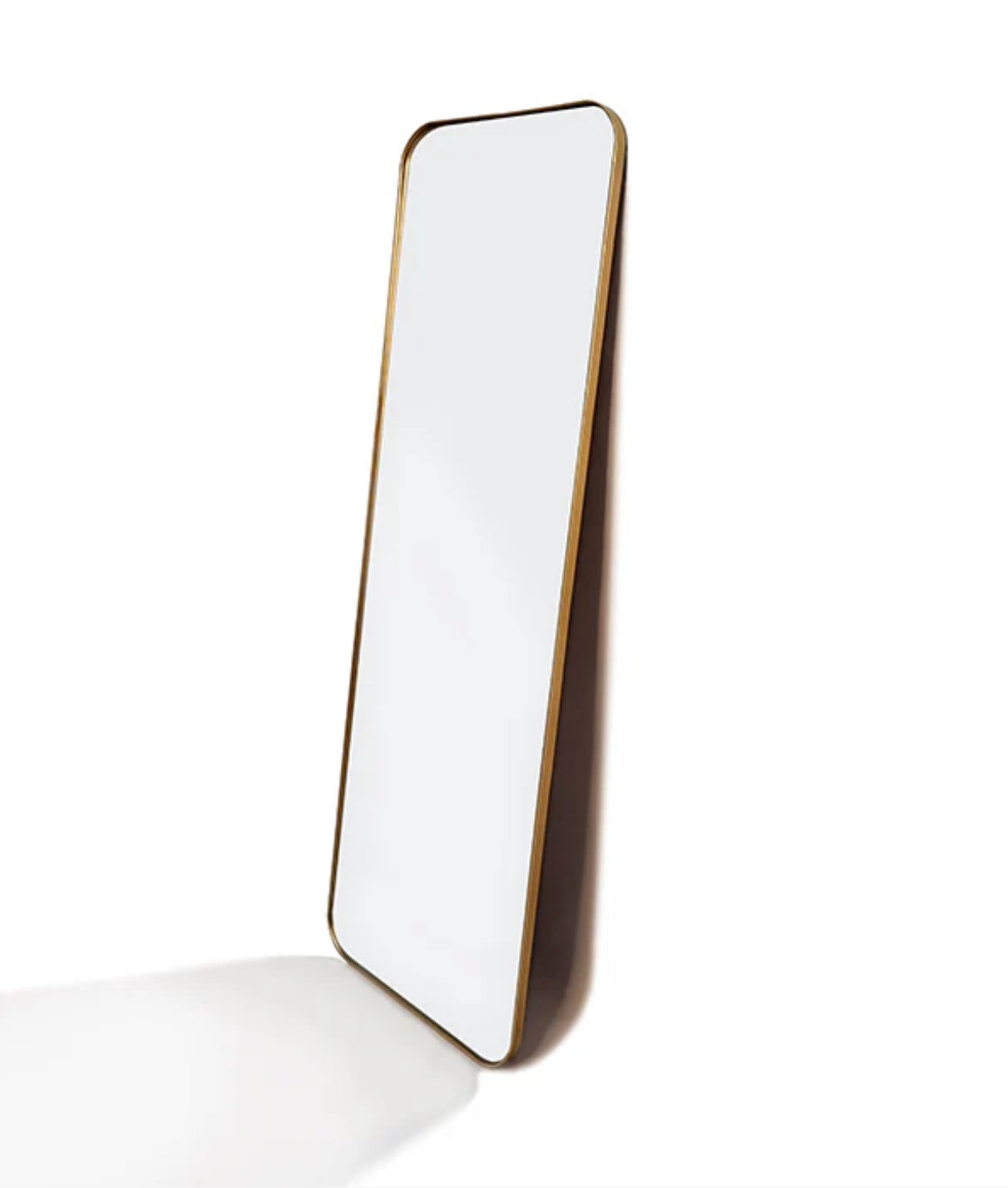 Siberia Full Length Rounded Rect Gold Mirror