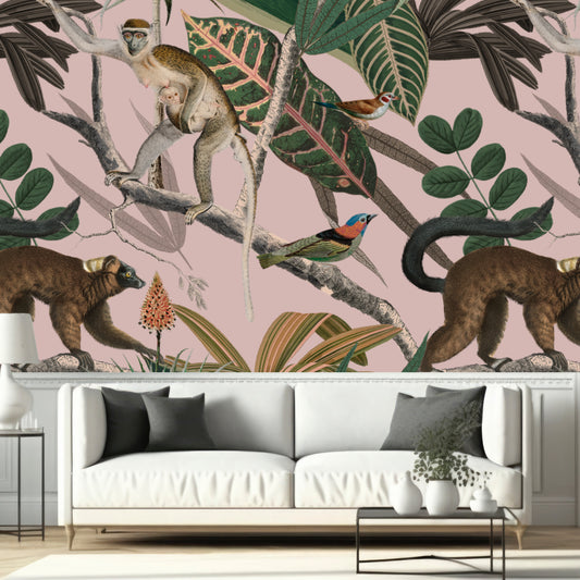 Wallpaper a troop of Monkeys