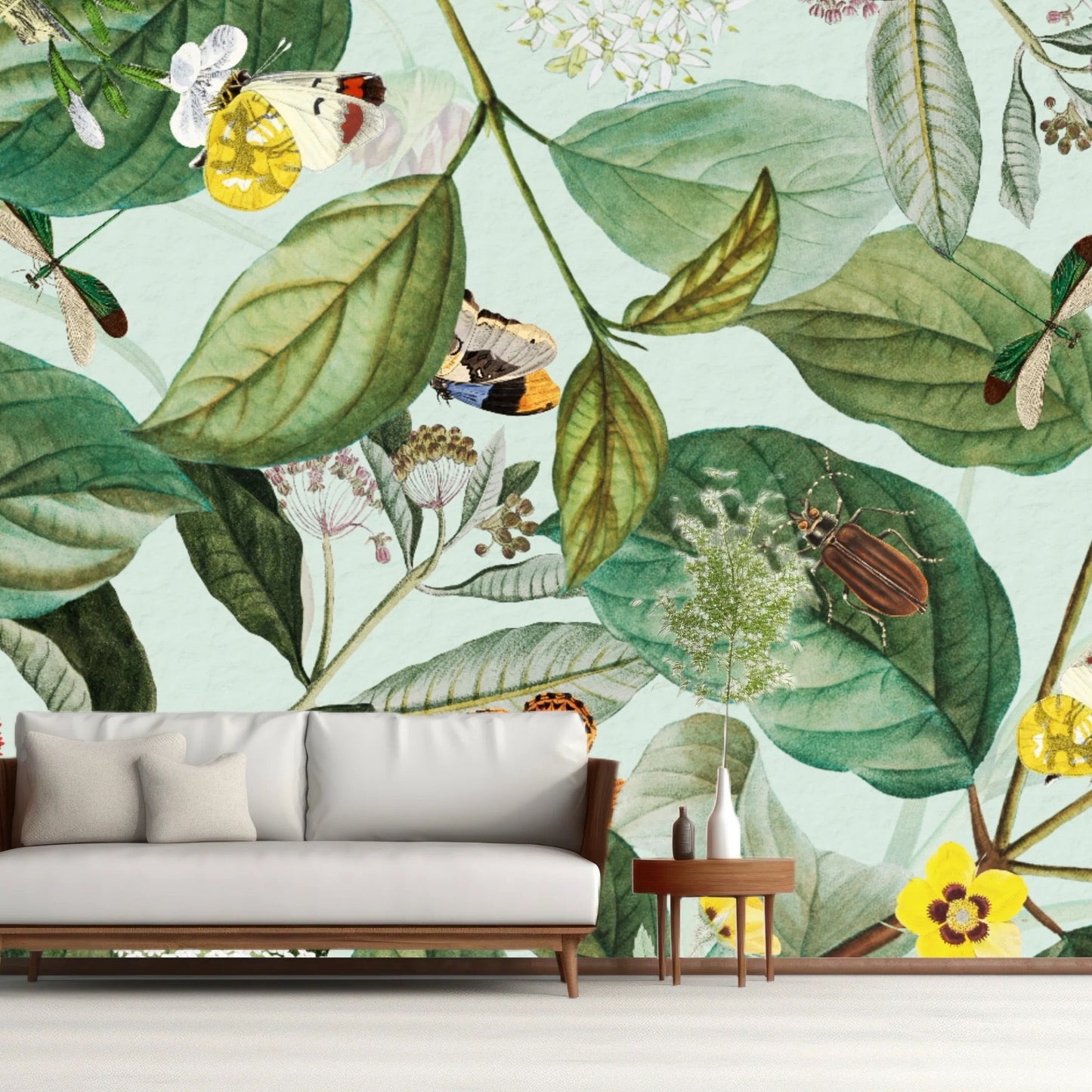Wallpaper Bloom mint background