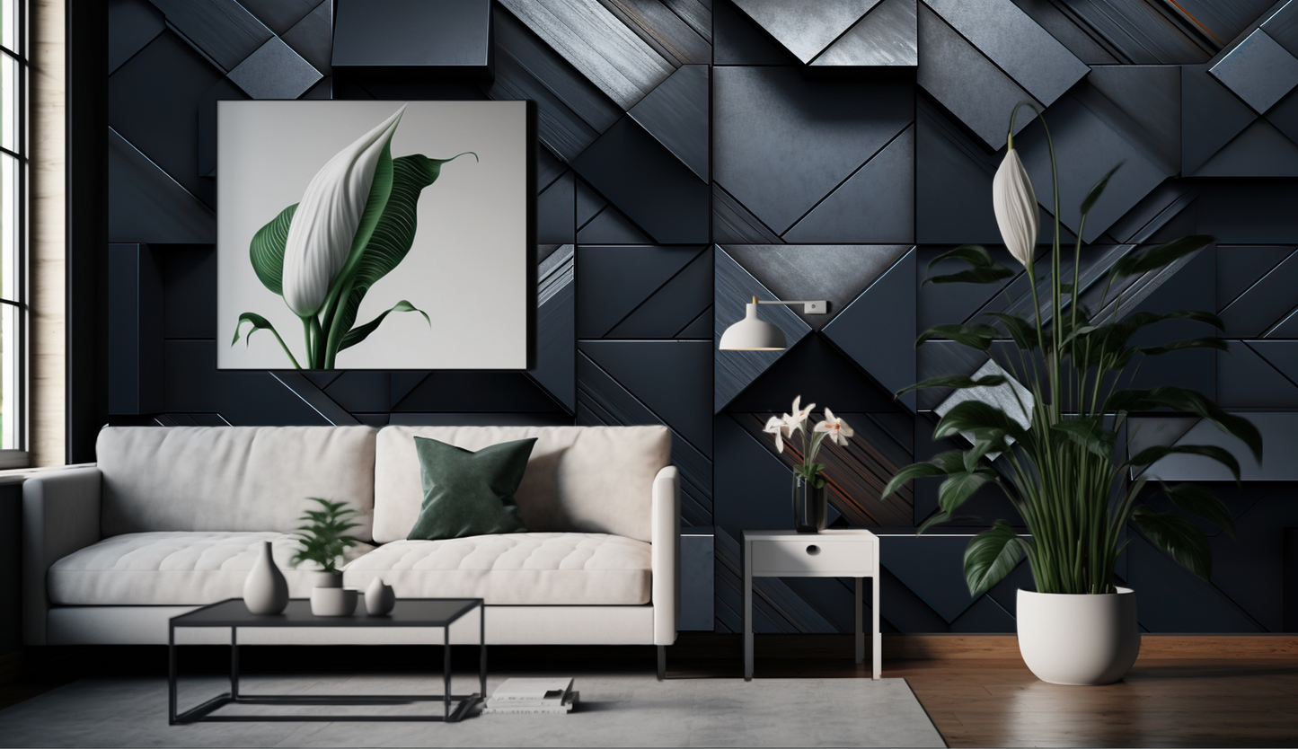 Wallpaper 3D Wall Panelling Geometric