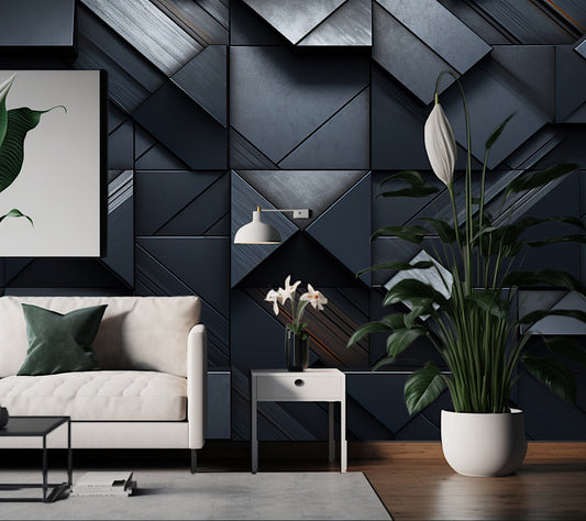 Wallpaper 3D Wall Panelling Geometric 