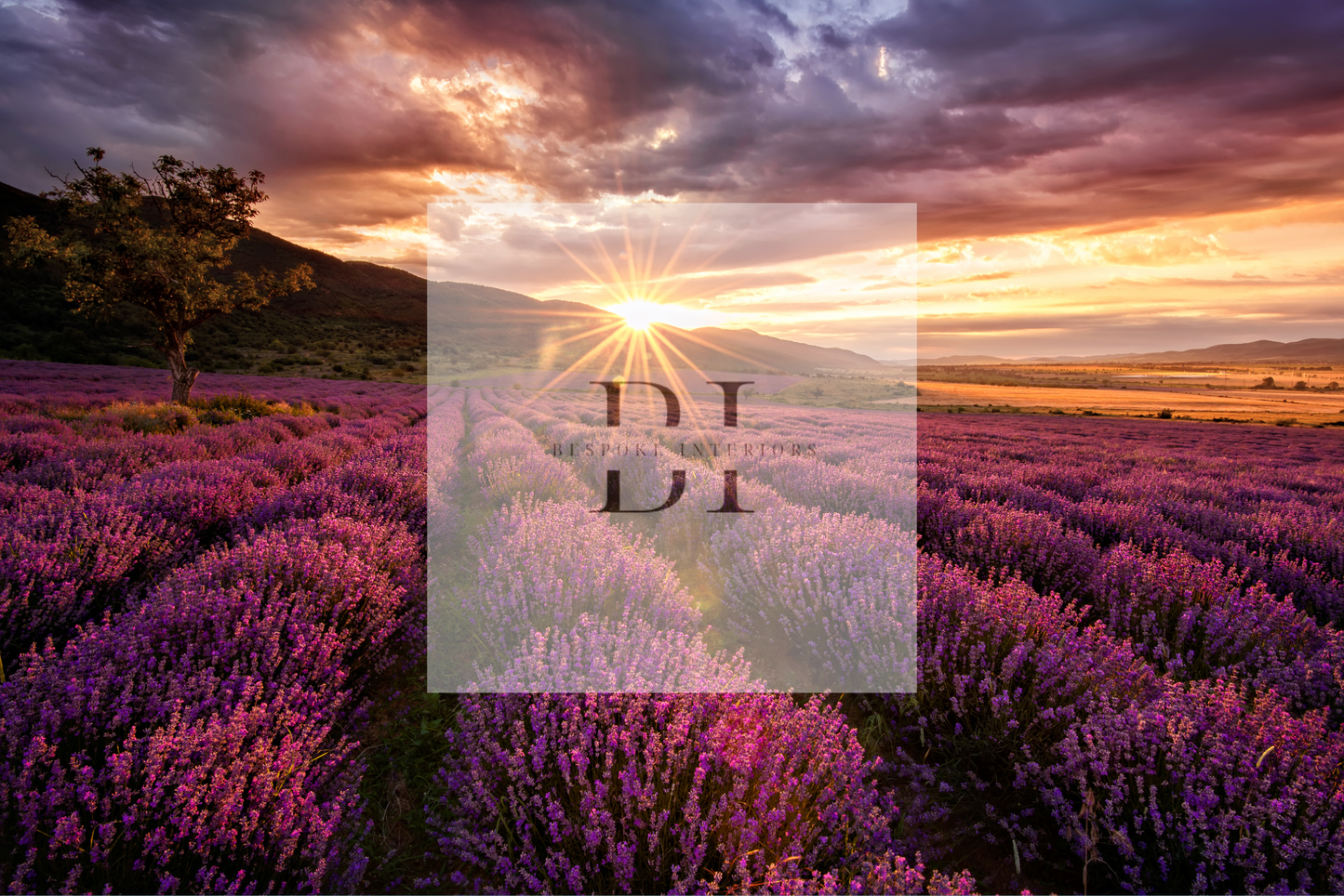 Wallpaper Lavender Landscape