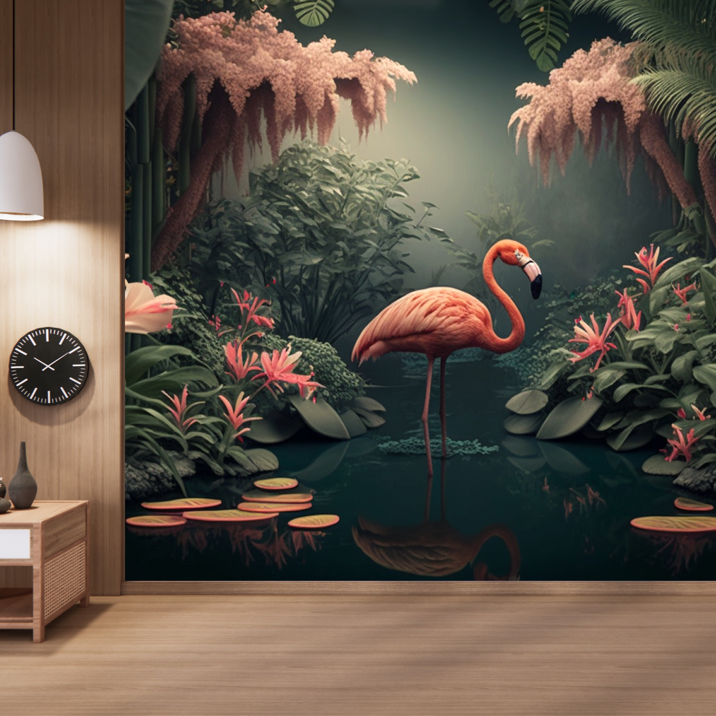 Wallpaper Flamingo Heaven