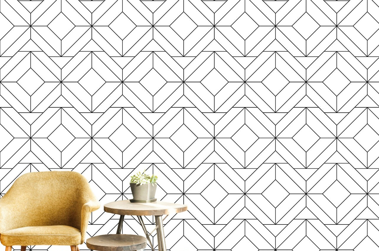 Wallpaper White Geometric