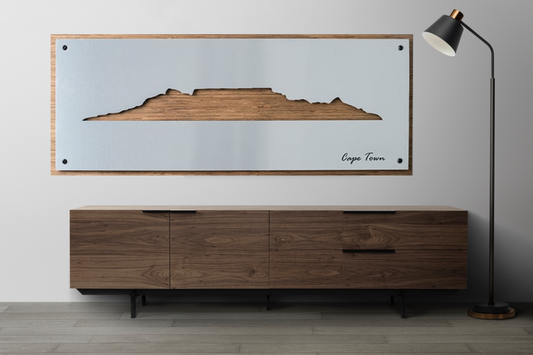 Brushed Aluminium Cape Town Skyline