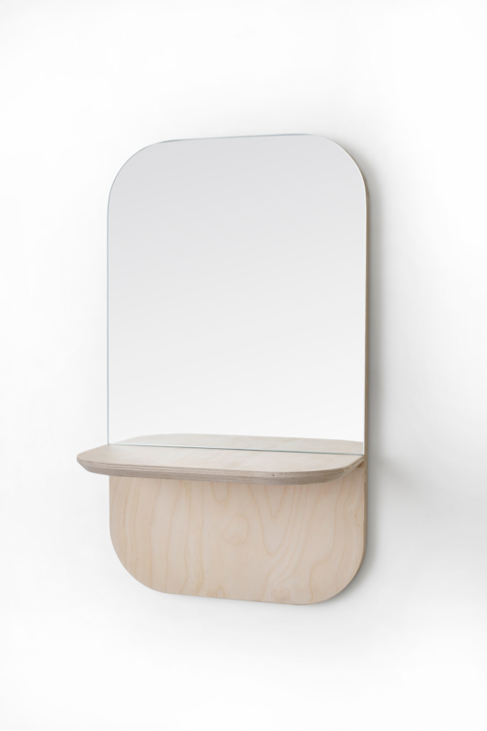 Birch Shelf Mirror Vertical