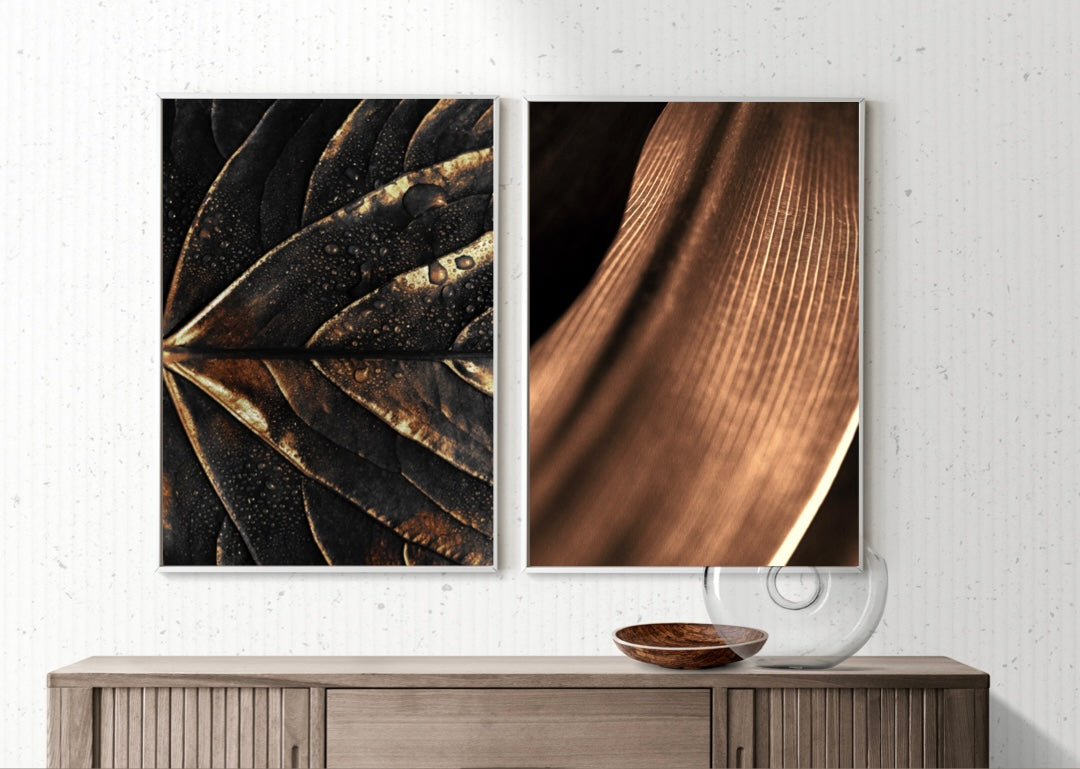 Wall Art bronze leaf 