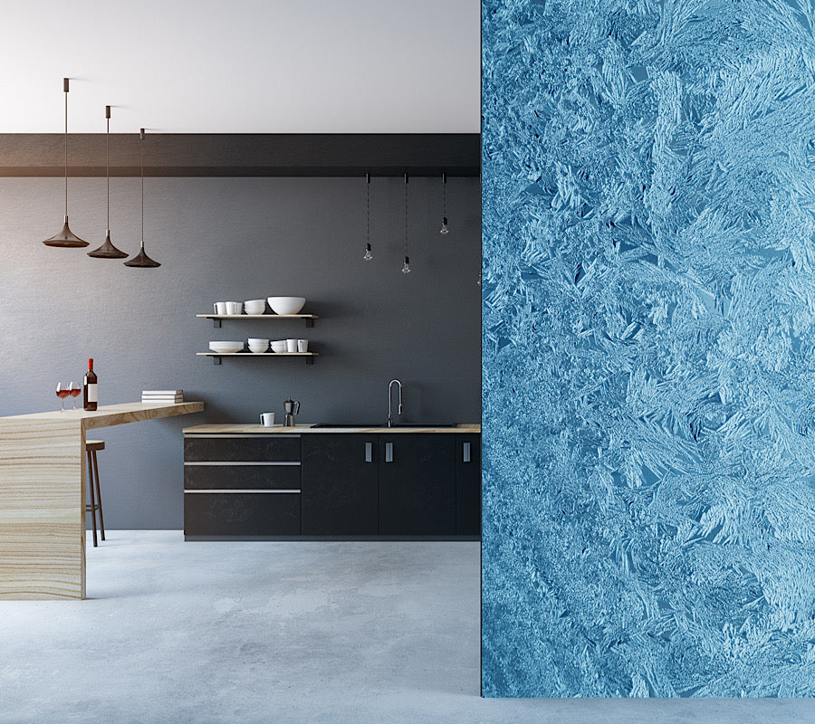 Wallpaper Blue Impasto