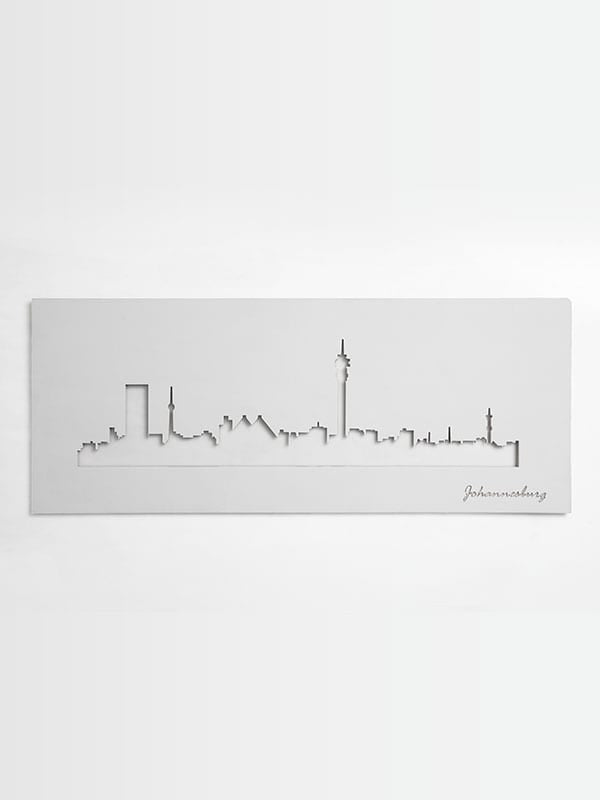 White Johannesburg Skyline