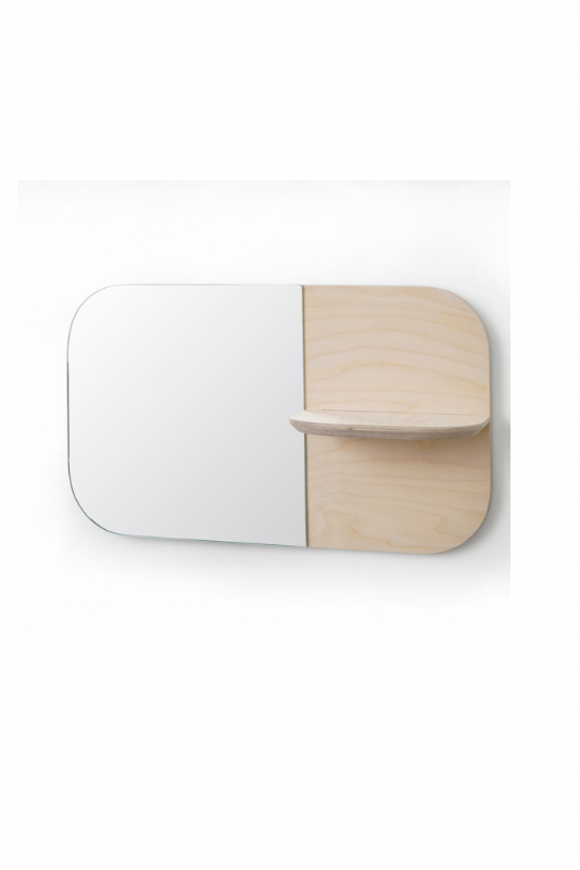 Birch Shelf Mirror