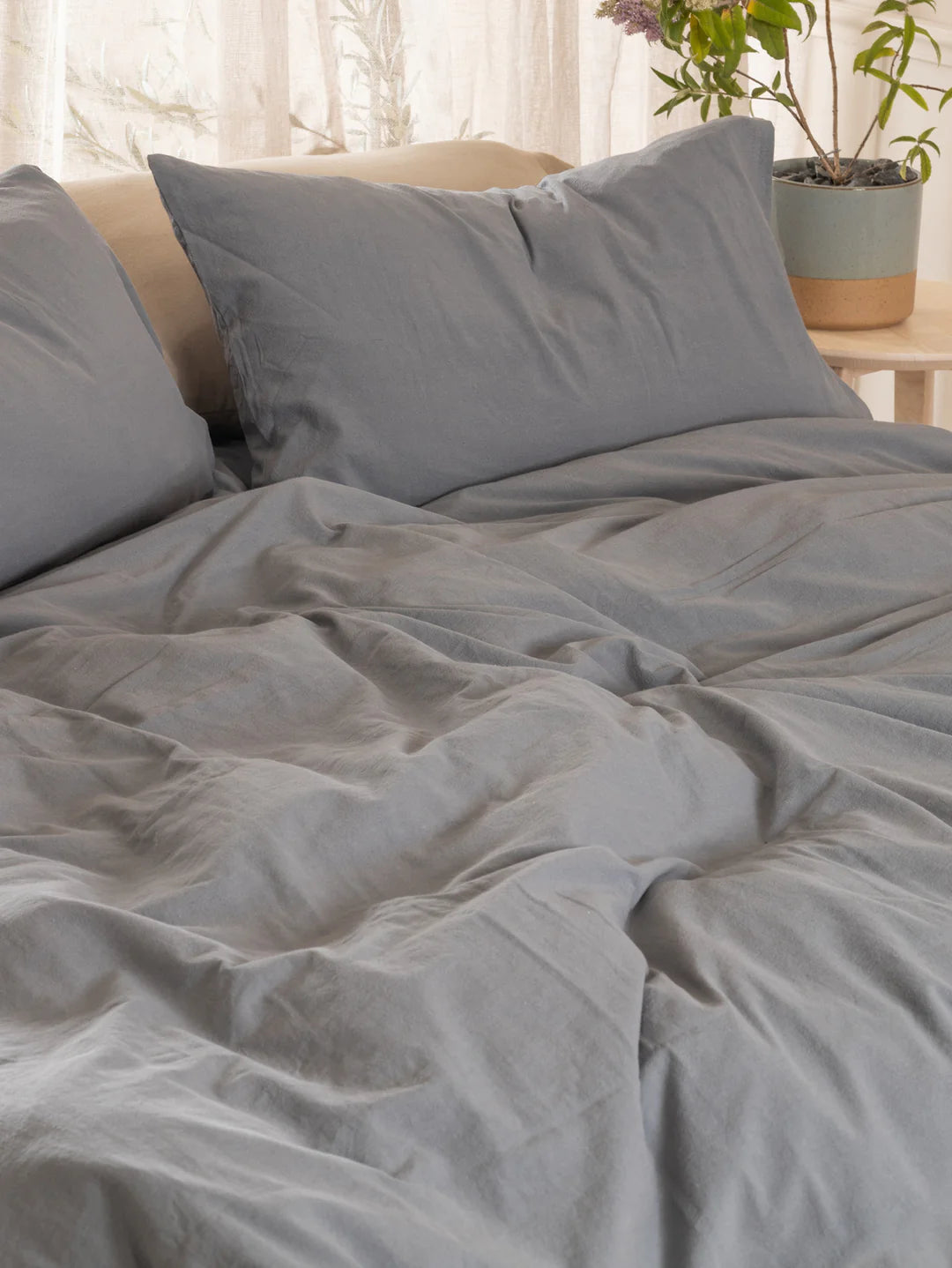 Pure Organic Bed Set in Flint