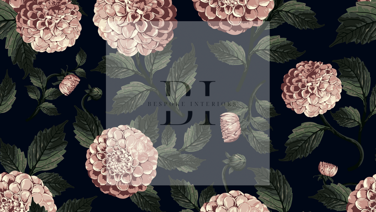 Wallpaper peachy floral