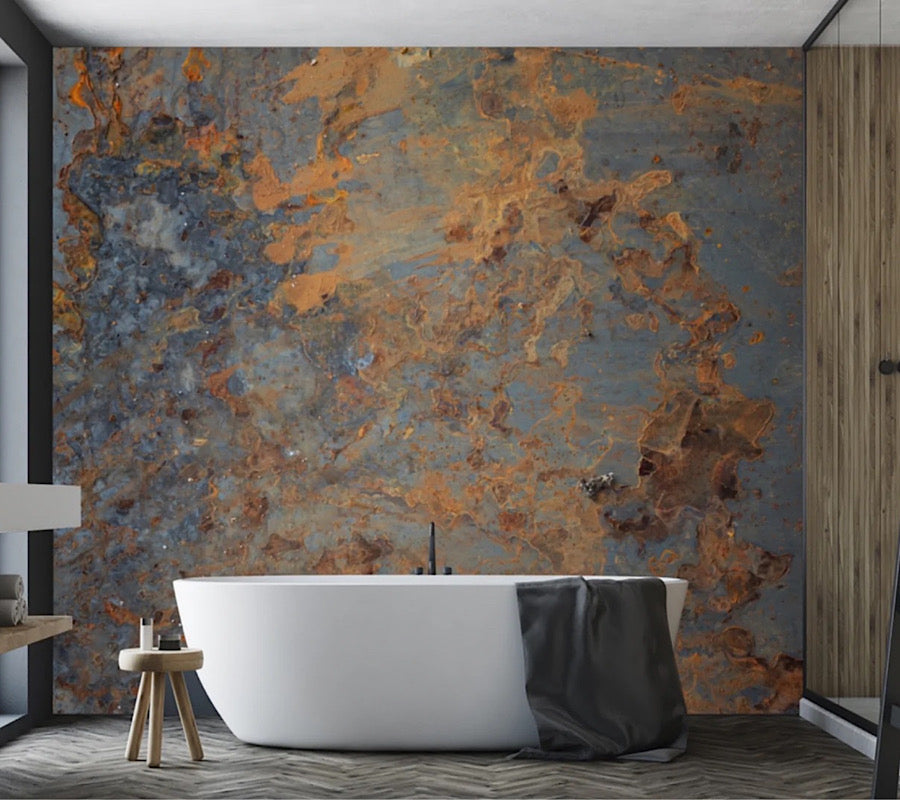 Wallpaper Copper Impasto – Bespoke Interiors